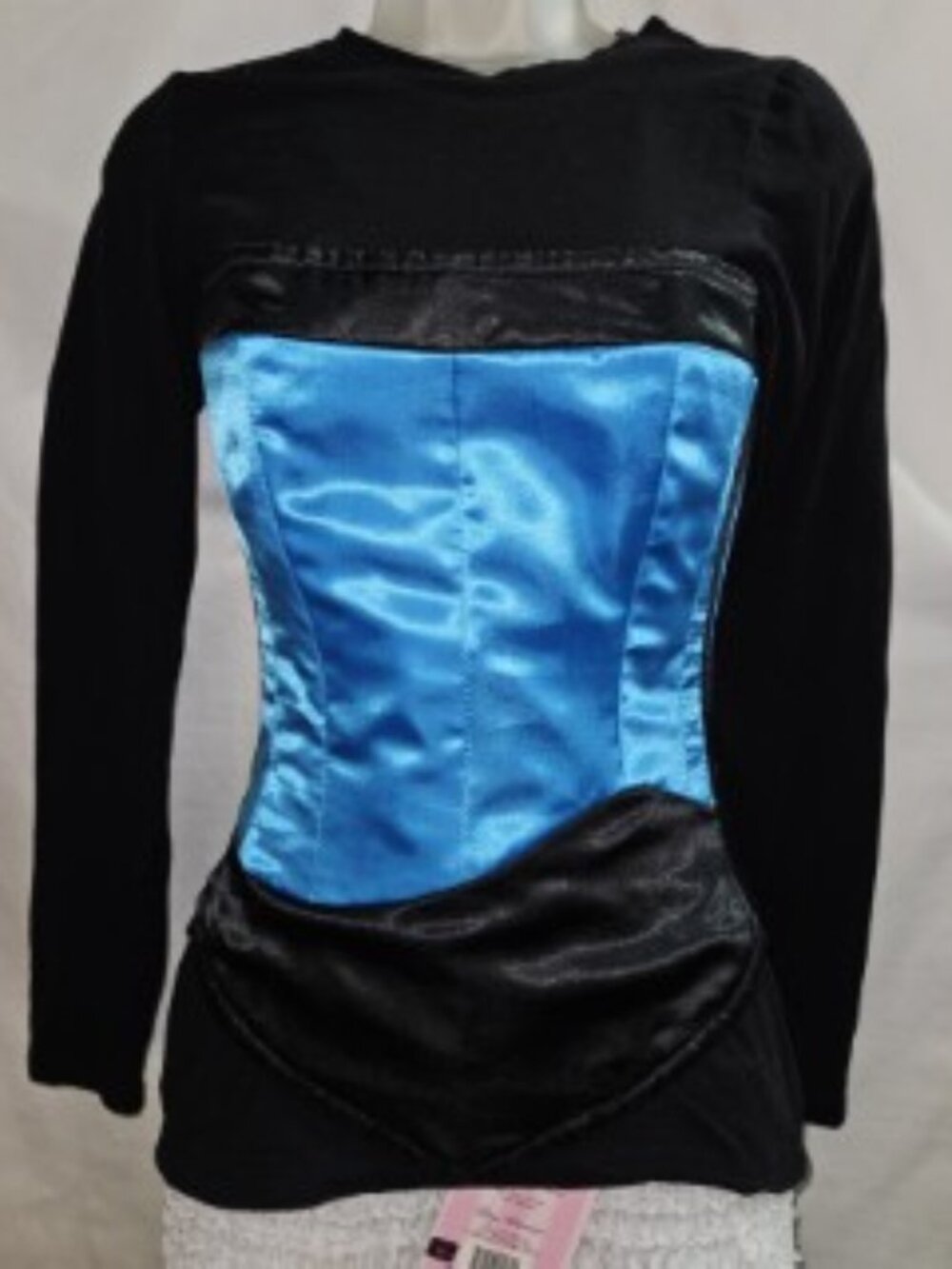 NWT 24"/S STAR TREK DS-9 SCIENCE UNIFORM SHIRT CORSET TOP HANDMADE SPOCK